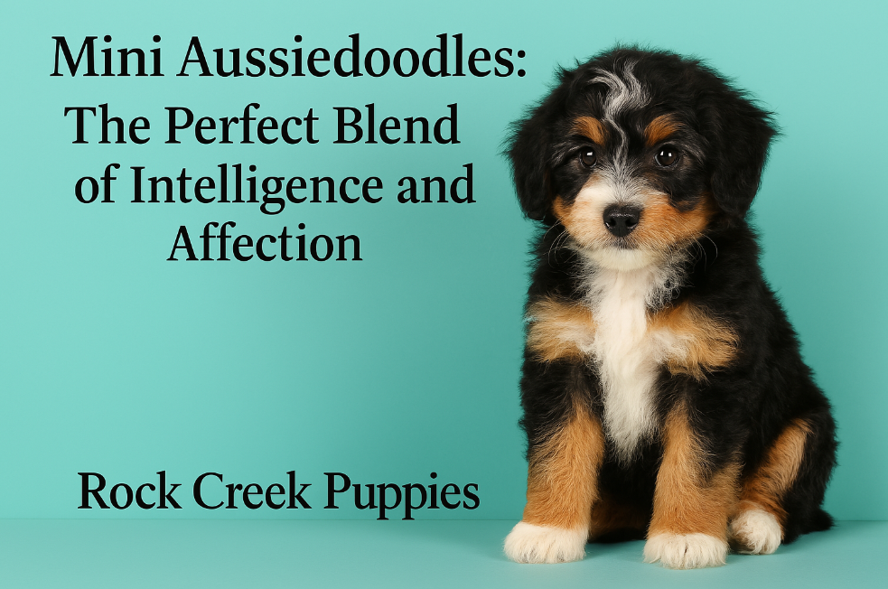 Mini Aussiedoodles Smart, Affectionate Pups in Nebraska